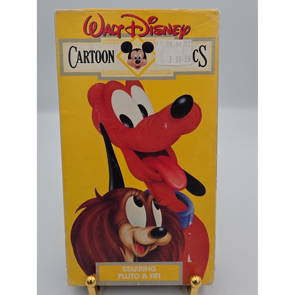 Walt Disney Cartoon Classics V 10 Starring Pluto Fifi VHS 1991 0012257580037